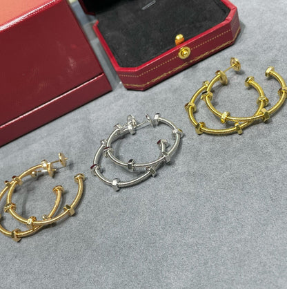 18K Celestial Ecrou De Earrings