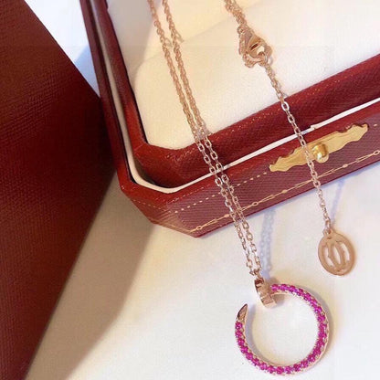 18K Celestial Juste Un Clou Pink Diamonds Necklace