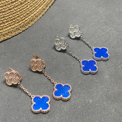 18K Celestial Magic Alhambra Earclips Earrings