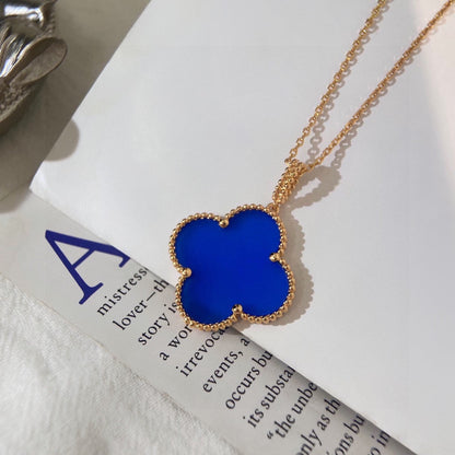 18K Celestial Magic Alhambra Agate Clover Necklace