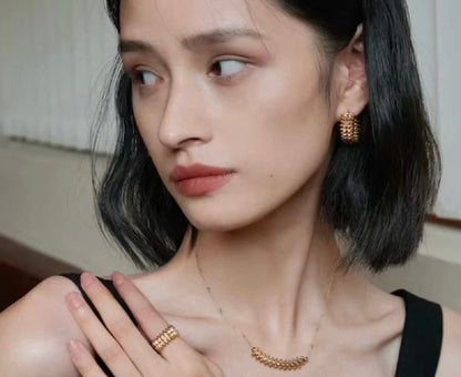 18K Celestial Clash De Earrings