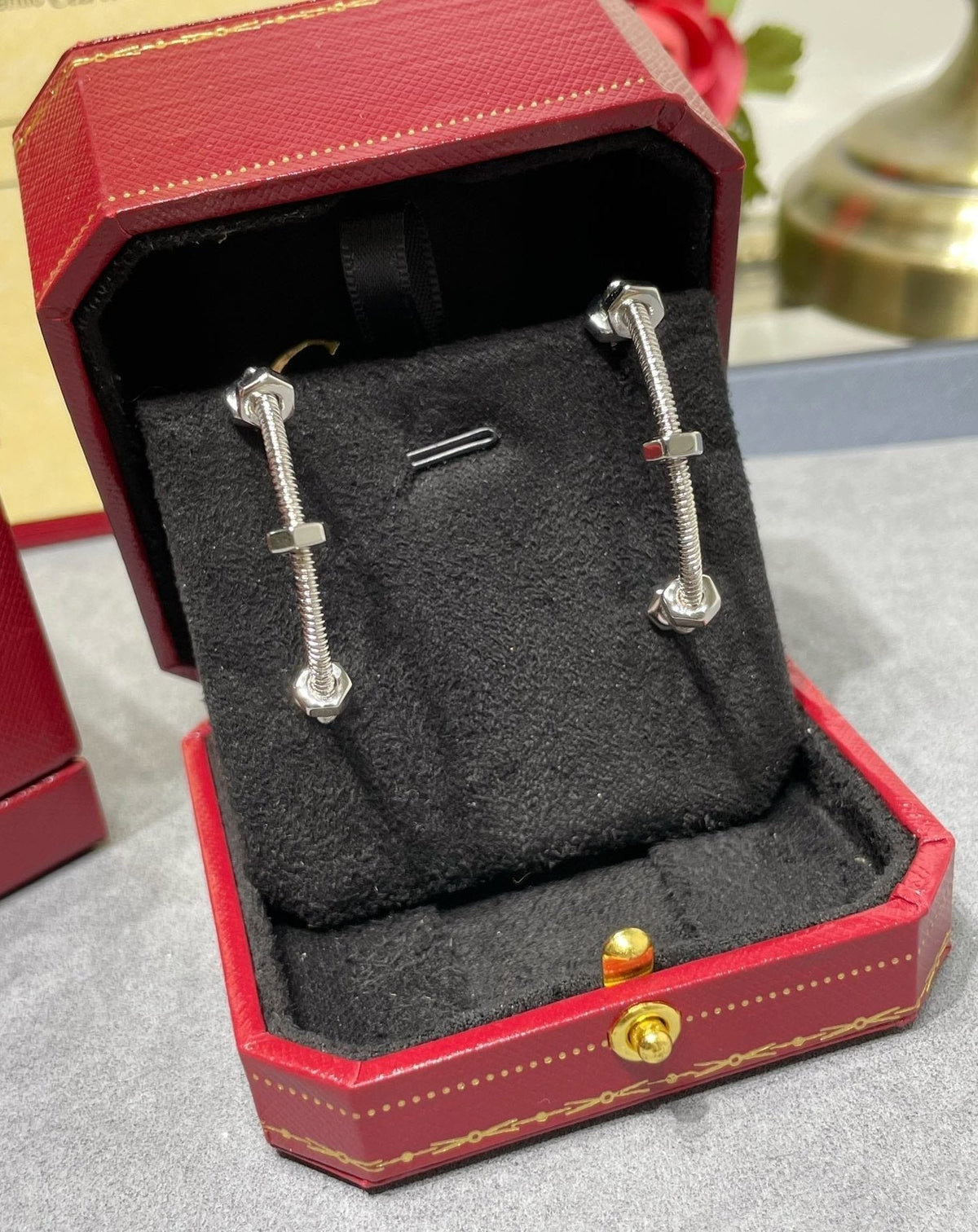 18K Celestial Ecrou De Earrings